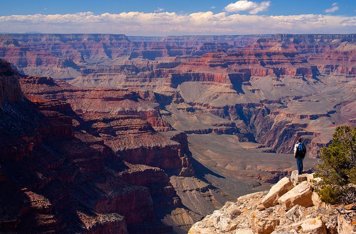 På Yaki Point ved Grand Canyon, Arizona, USA.<br>Bildenr 20080315-023.