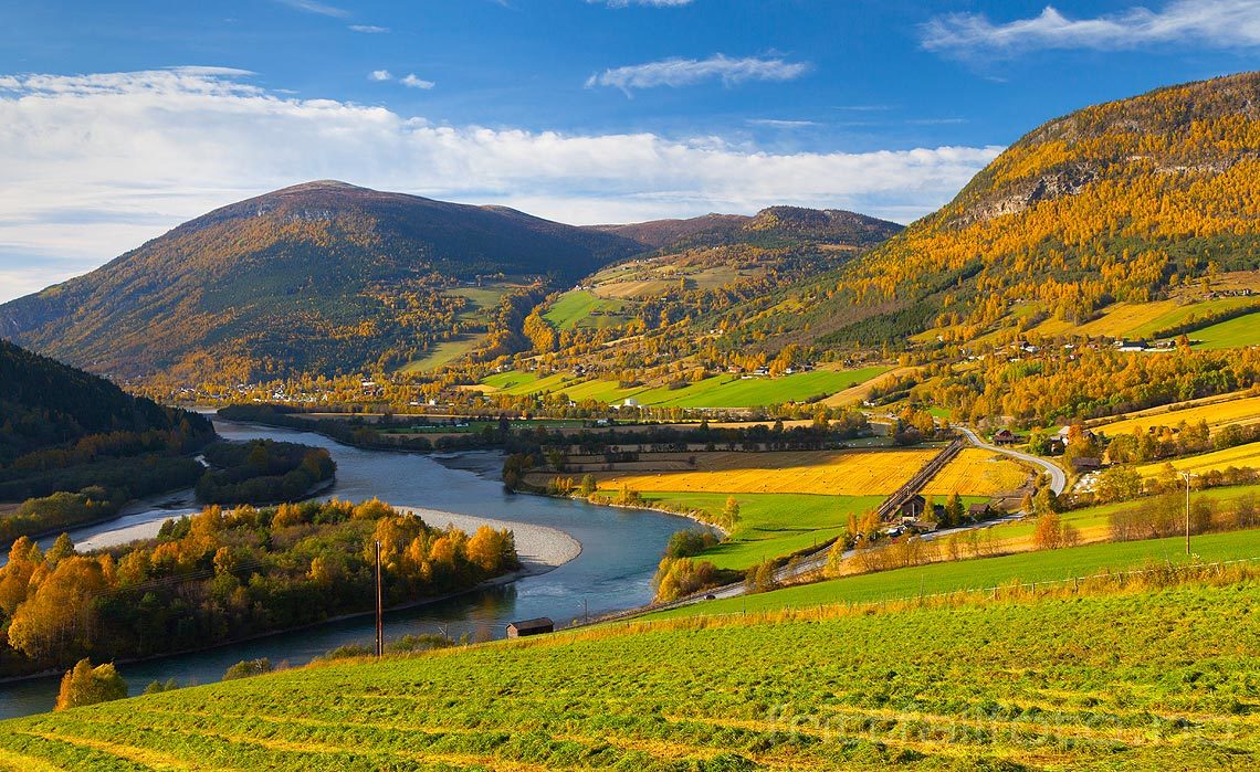 Ved Stormorka nær Kvam i Gudbrandsdalen, Nord-Fron, Innlandet.<br>Bildenr 20131003-571.