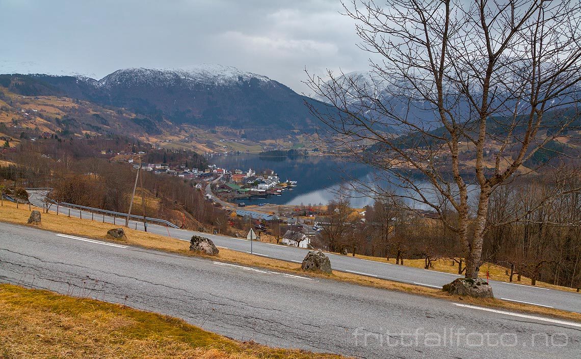 Tidlig vår ved Spånheim nær Ulvik, Ulvik, Vestland.<br>Bildenr 20140305-313.