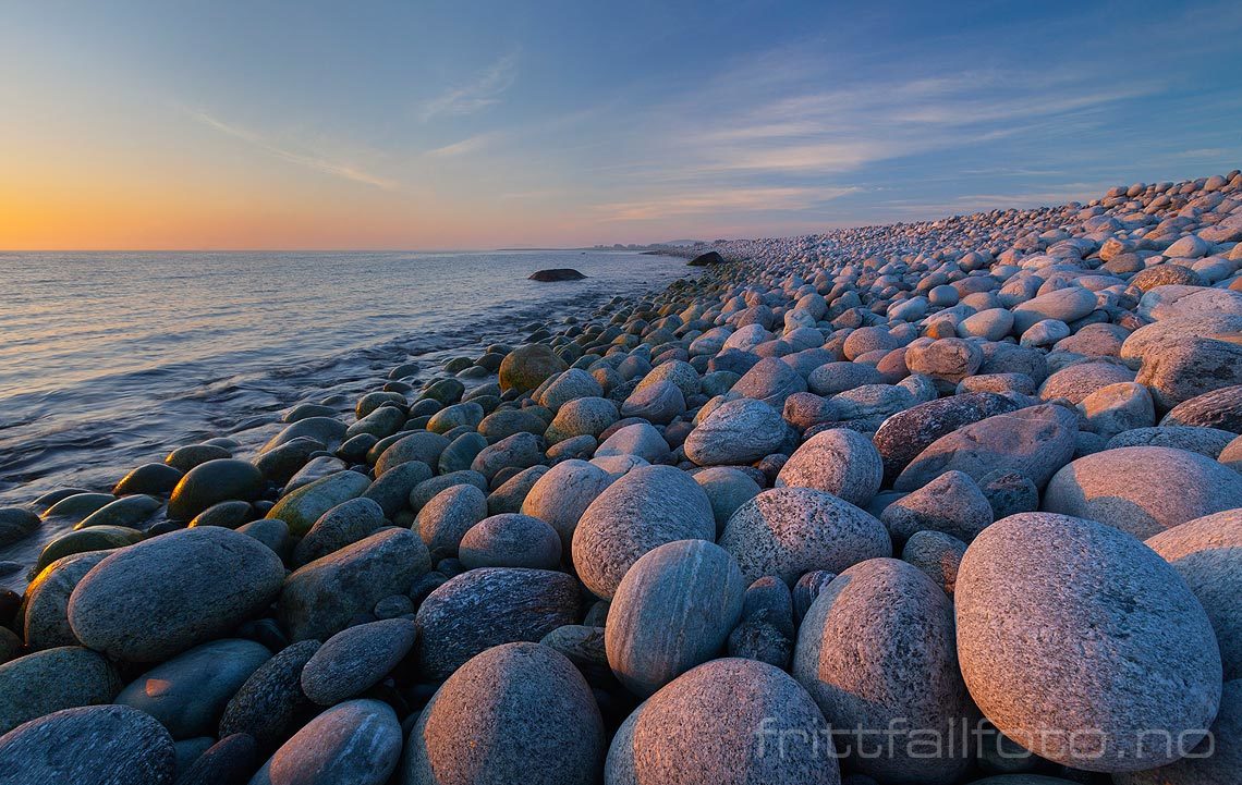 Kveld på Børaunen nær Ytre Bø, Randaberg, Rogaland<br>Bildenr 20140518-863.