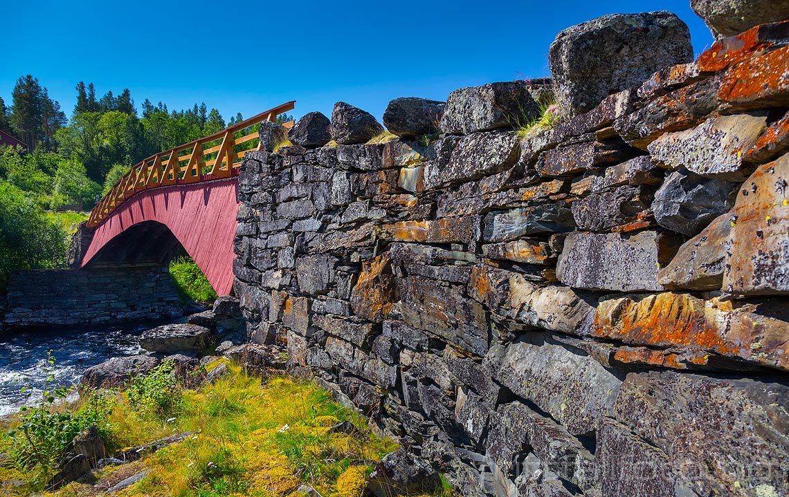 Ved Gammelbrua over Glåma nær Tolga i Østerdalen, Tolga, Innlandet.<br>Bildenr 20150818-151.