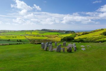 Drombeg Stone Circle, Cork, Irland.