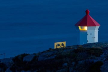 Dynge lykt i Høvåg, Lillesand.