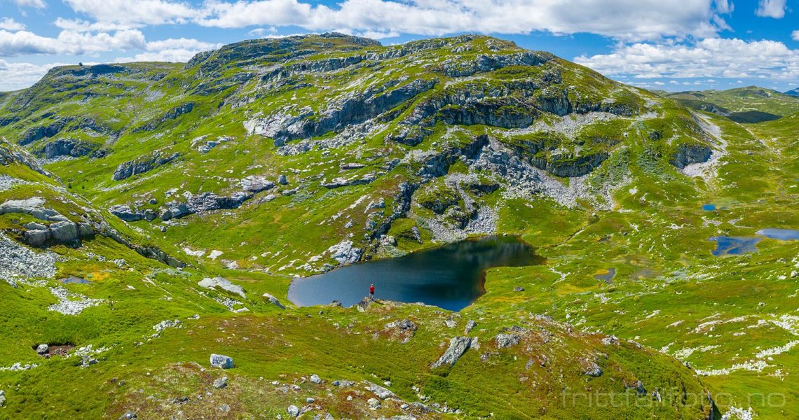 I det mektige Huromskardet på Lifjell, Seljord, Telemark.<br>Bildenr 20190716-332-333.