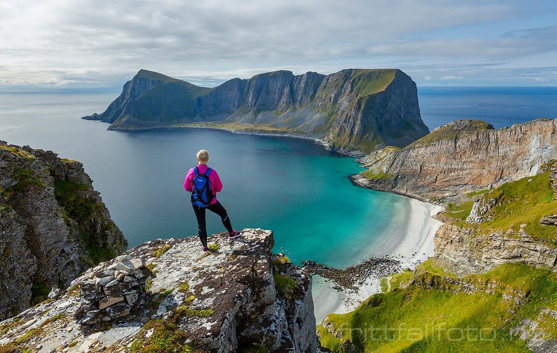 Ved Kamheia på Værøya, Værøy, Nordland.<br>Bildenr 20170827-352.