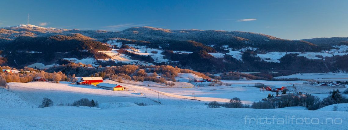 Vinterlys ved Kvål i Gauldalen, Melhus, Trøndelag.<br>Bildenr 20181127-202-211.