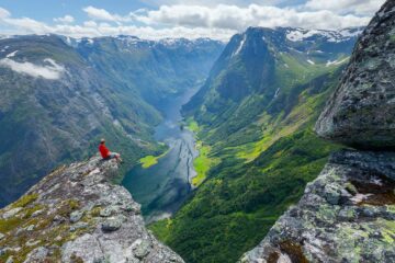 Nærøyfjorden, Aurland, Vestland.